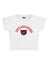 Cute and Psycho Baskılı Crop Baby Tee
