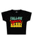 Kadın Follow Your Heart Baskılı Crop Baby Tee