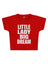 Little Lady Big Dream Baskılı Crop Baby Tee