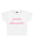 Main Character Baskılı Crop Baby Tee