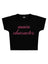Main Character Baskılı Crop Baby Tee