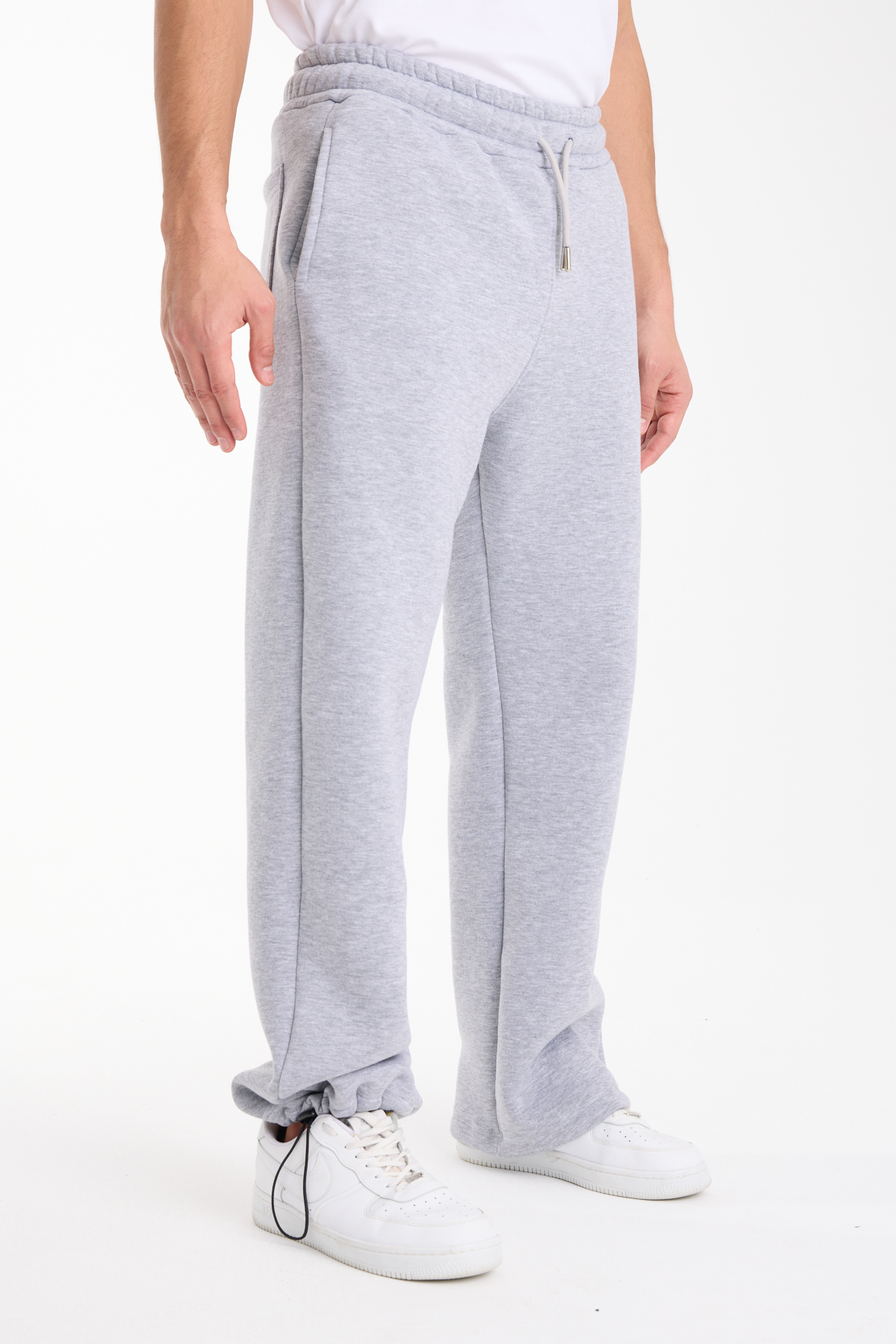 Ayarlanabilir Geniş Stoperli Paça Kışlık Baggy Eşofman Altı