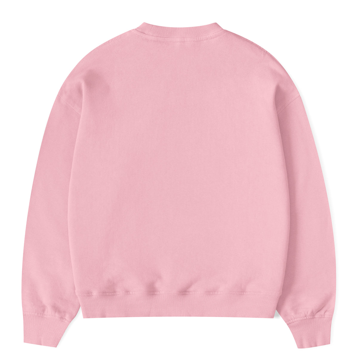 Swag Ön Baskılı Oversize Sweatshirt Pembe arka görünüm