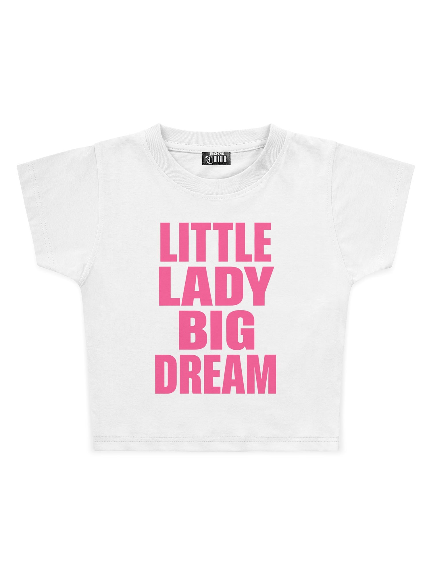 Little Lady Big Dream Baskılı Crop Baby Tee
