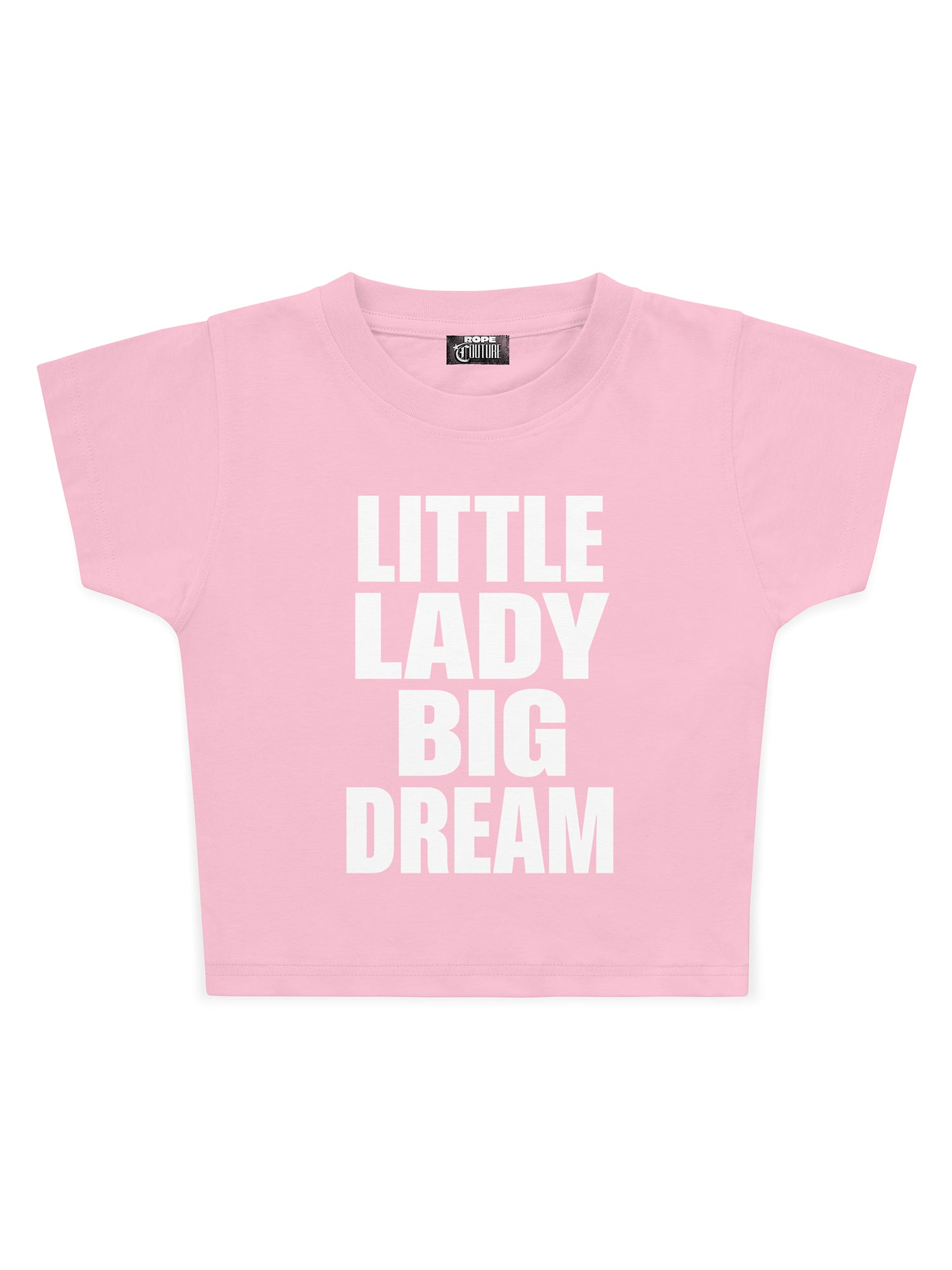 Little Lady Big Dream Baskılı Crop Baby Tee