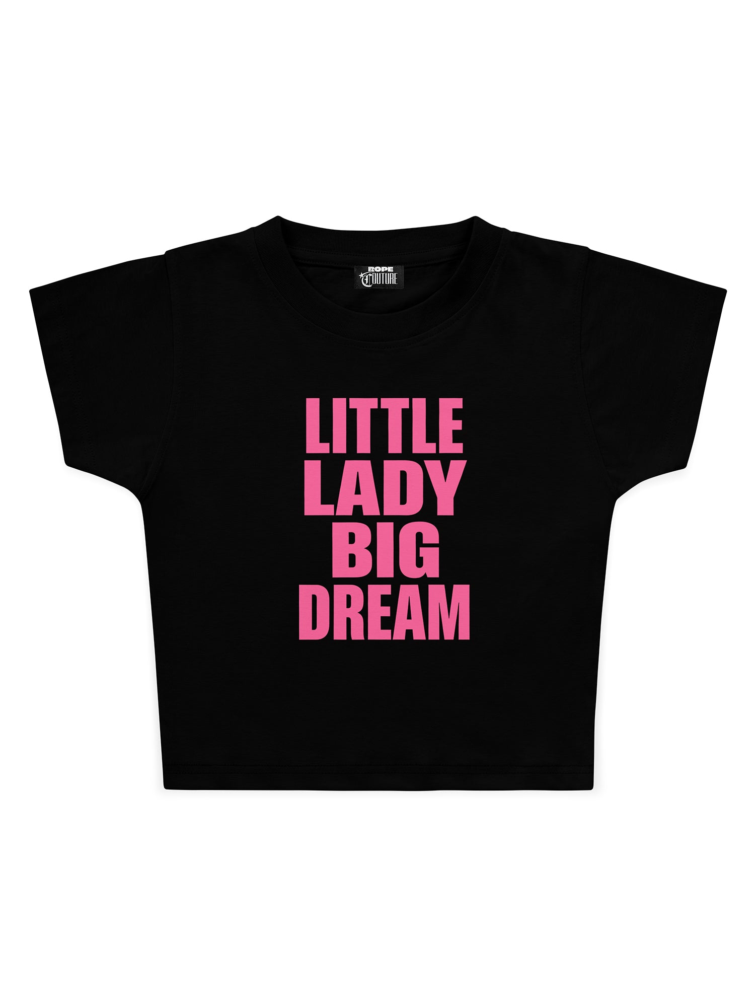 Little Lady Big Dream Baskılı Crop Baby Tee