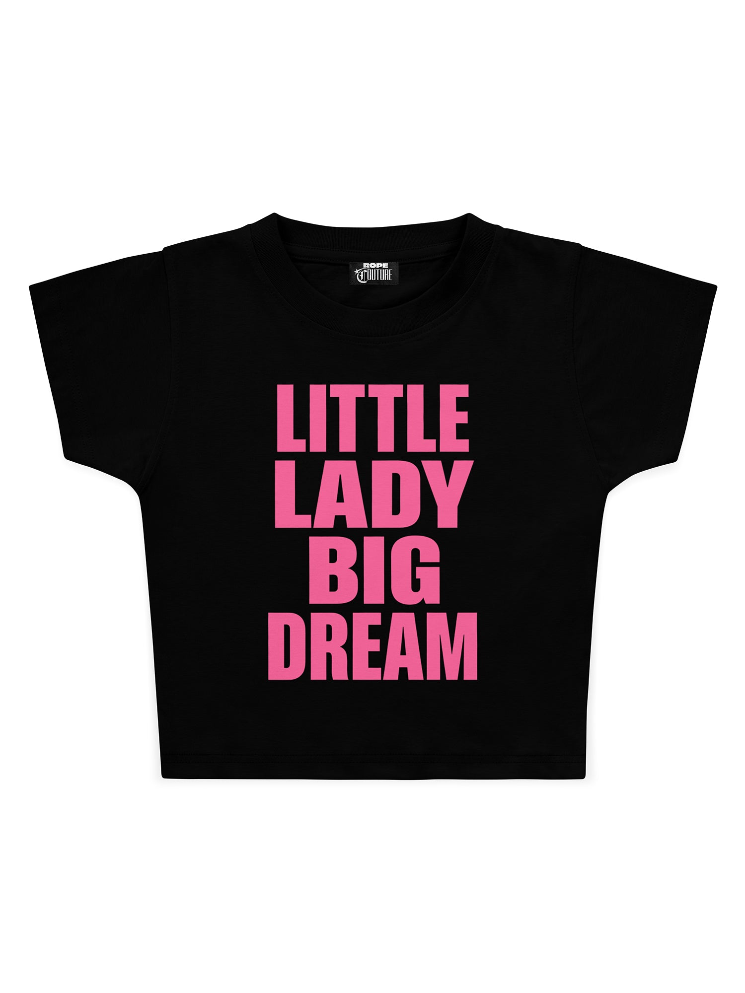 Little Lady Big Dream Baskılı Crop Baby Tee