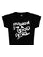 You Know I'm a Good Girl Baskılı Crop Baby Tee