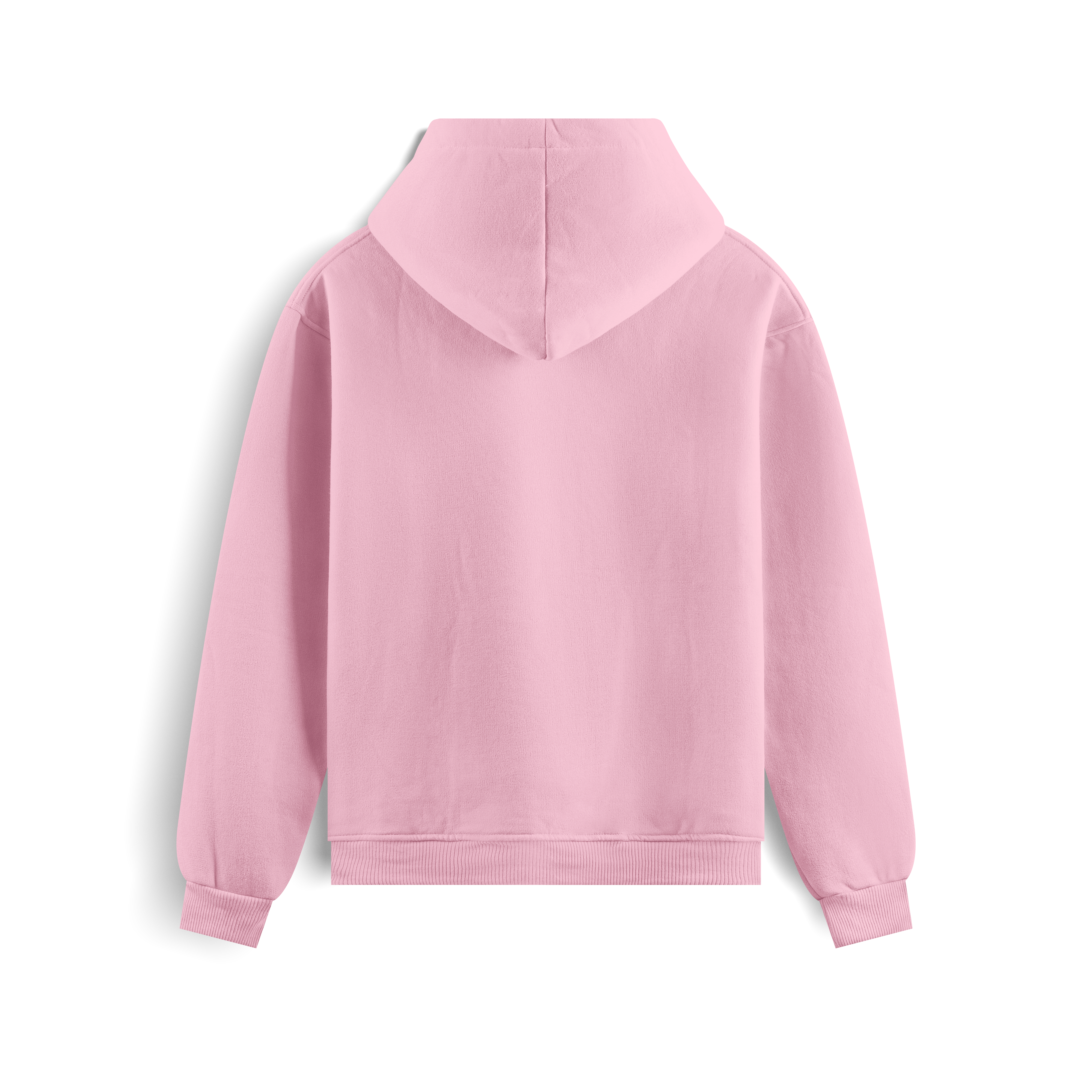 God's Favorite Taş Baskılı Oversize Kapüşonlu Içi Polarlı Sweatshirt Unisex - Pembe