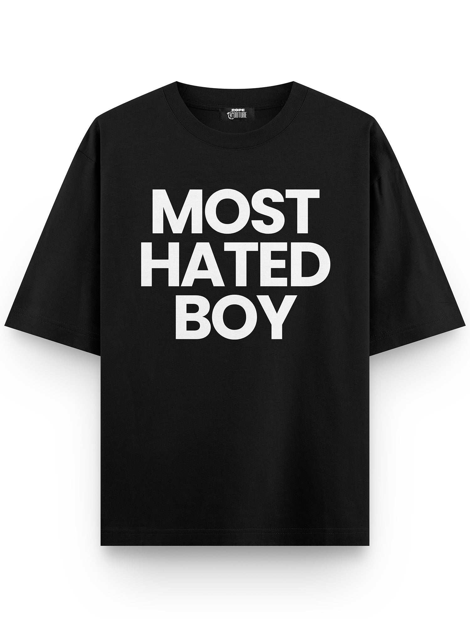 Most Hated Boy Baskılı Unisex Oversize Tişört