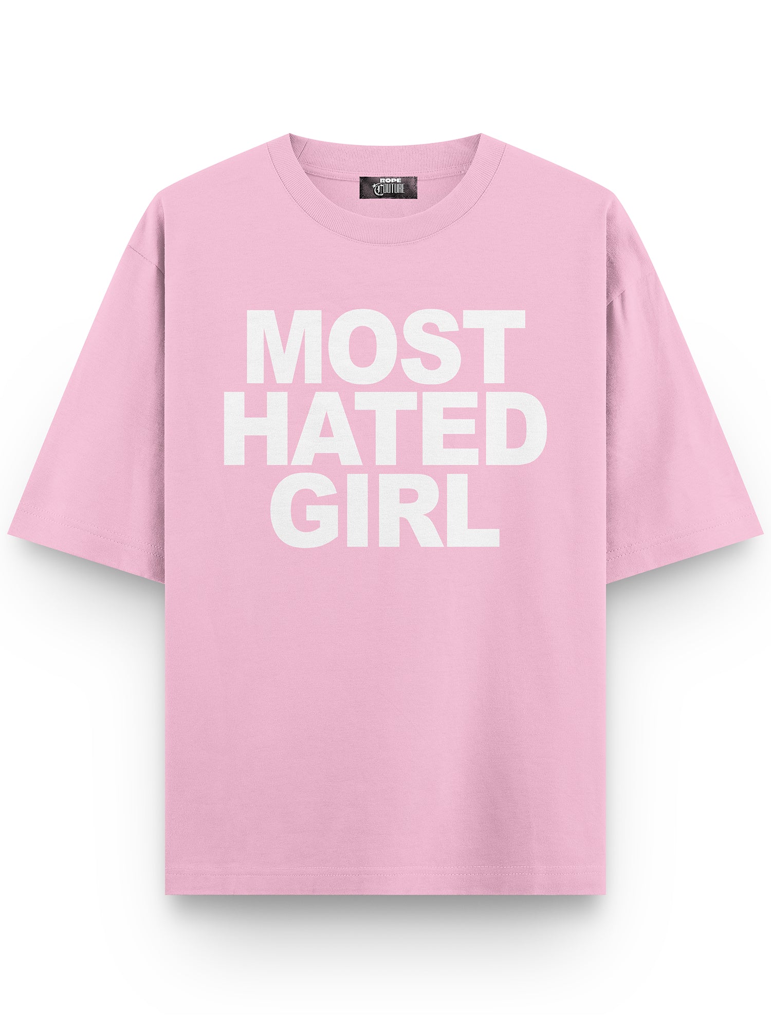 Most Hated Girl Baskılı Unisex Oversize Tişört