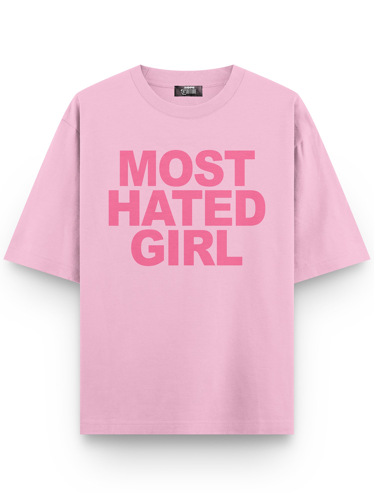 Most Hated Girl Baskılı Unisex Oversize Tişört